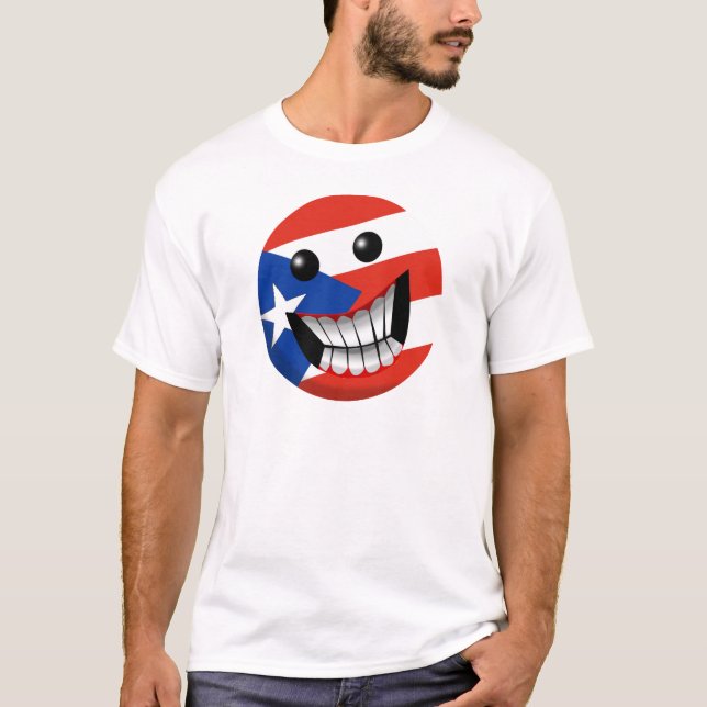 Camiseta Sonrisa puertorriqueña (Anverso)