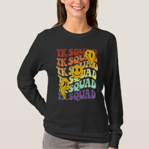 Camiseta Sonrisa retro de la tripulación del equipo de Tk B