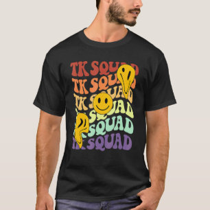 Camiseta Sonrisa retro de la tripulación del equipo de Tk B