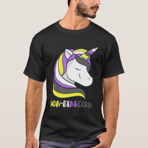 Camiseta Sonrisa unicornio no binaria LGBT Género de bander