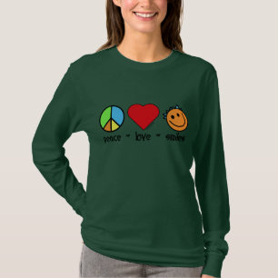 Camiseta Sonrisas del amor de la paz