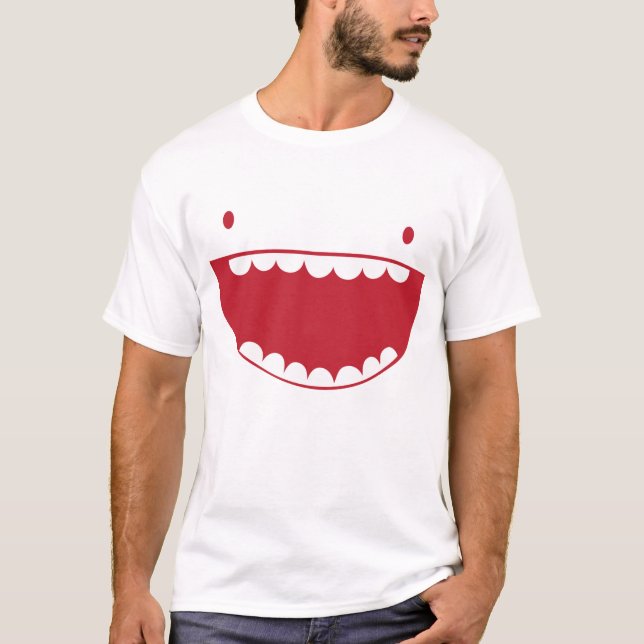 Camiseta Sonrisas divertidas de la cara (Anverso)