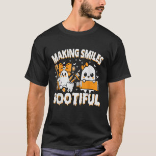 Camiseta Sonrisas haciendo Bootiful Halloween divertido fan
