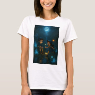 Camiseta Sonrisas inocentes bajo cielos de atardecer – Niño