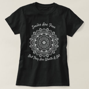 Camiseta Sonrisas Inspiradoras Mandala blanca Dream Catcher