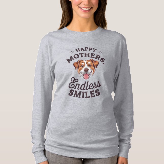 Camiseta Sonrisas interminables de las madres felices - Fel (Anverso)