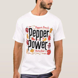 Camiseta Sonrisas picantes: personajes de Pepper Power