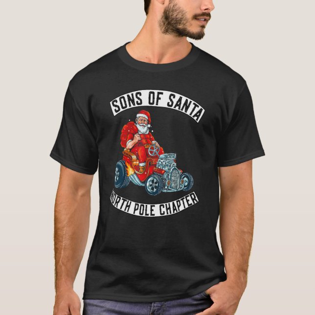 Camiseta Sons Of Santa Merry Christmas Eve Rocker Xmas Go k (Anverso)
