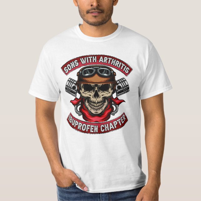 Camiseta Sons With Arthritis Ibuprofen Chapter Funny Biker (Anverso)