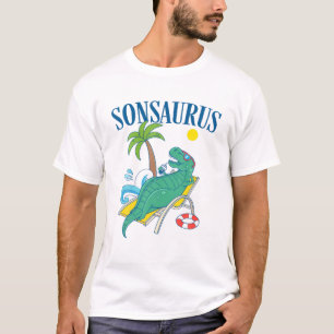 Camiseta Sonsaurus Dinosaur T Rex Son Saurus Family Vacatio