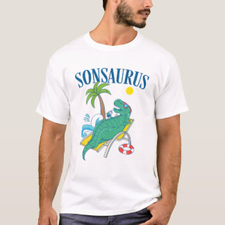 Camiseta Sonsaurus Dinosaur T Rex Son Saurus Family Vacatio