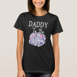 Camiseta Soon Daddy To Be Elephants For Baby Shower Gender