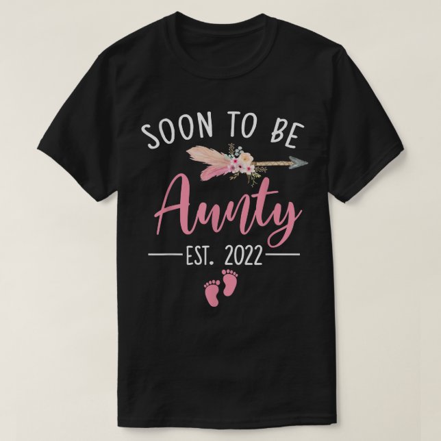 Camiseta Soon To Be Aunty 2022 Mother's Day For New Aunty  (Diseño del anverso)