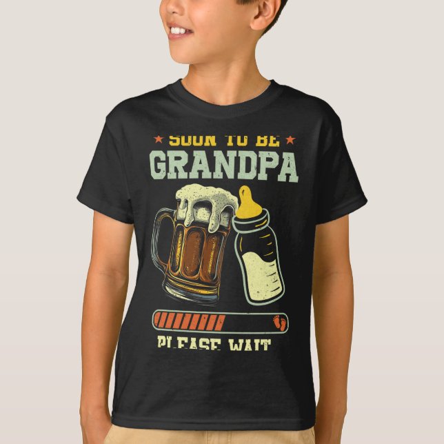 Camiseta Soon To Be Grandpa Est 2025 Pregnancy Announcement (Anverso)