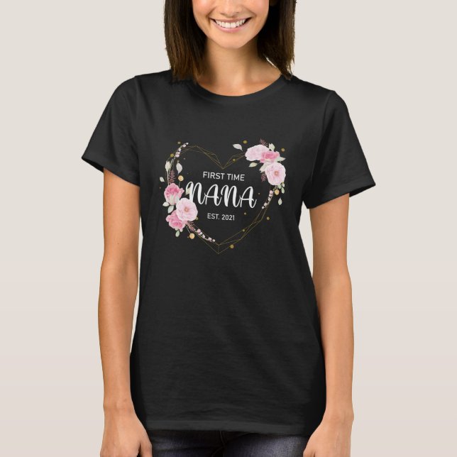 Camiseta Soon To Be Nana 2021 Pregnancy Announcement New Gr (Anverso)