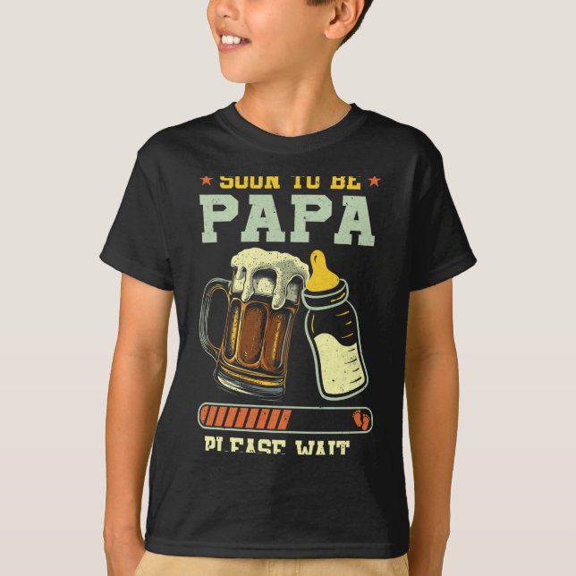Camiseta Soon To Be Papa Est 2025 Pregnancy Announcement Lo (Anverso)