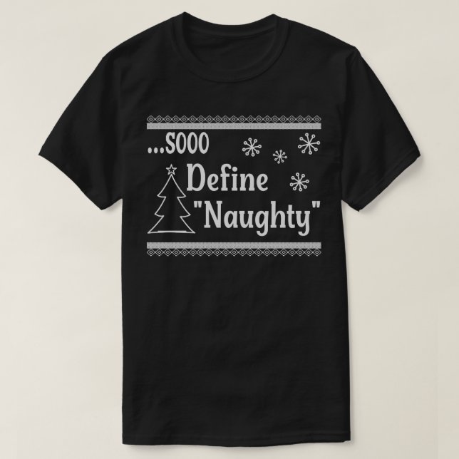 Camiseta Sooo Define Naughty 3 (Diseño del anverso)