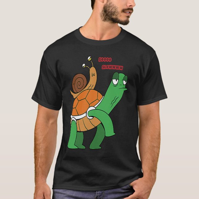 Camiseta soooo slowwww snail turtle (Anverso)