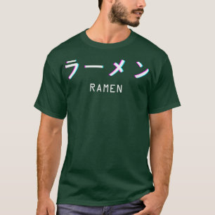 Camiseta Sopa de comida japonesa Ramen fideos Vaporwa estét