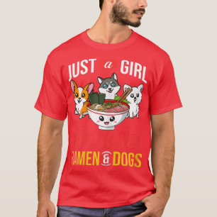 Camiseta Sopa de fideos con pollo en tazón de ramen para mu