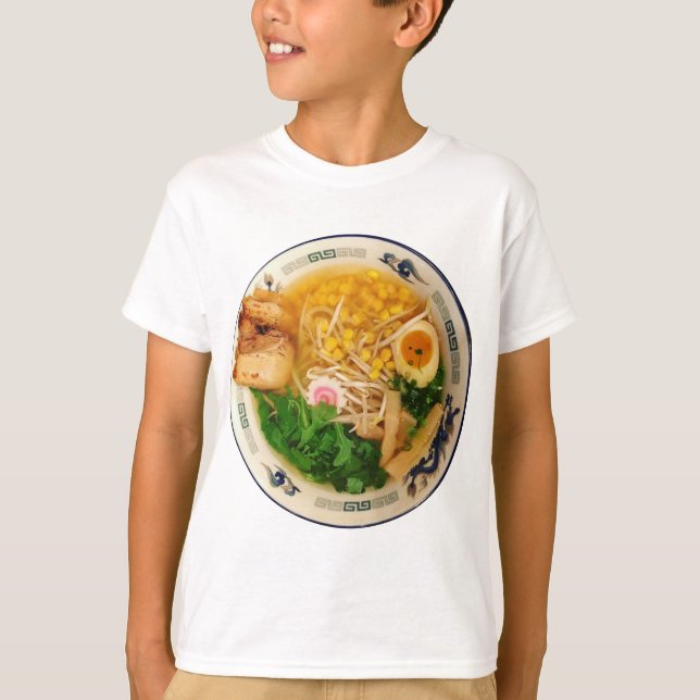 Camiseta Sopa de fideos de cerdo Ramen (Anverso)