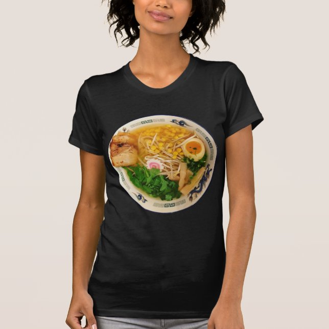Camiseta Sopa de fideos de cerdo Ramen (Anverso)
