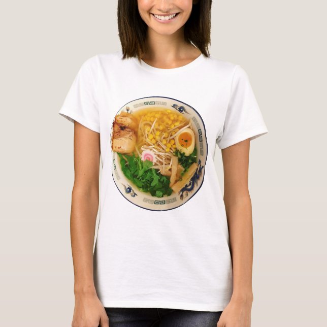 Camiseta Sopa de fideos de cerdo Ramen (Anverso)