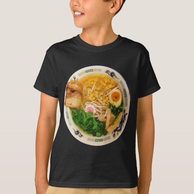 Camiseta Sopa de fideos de cerdo Ramen (Anverso)