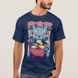 Camiseta Sopa de fideos de gatos de Ramen - Anime japonés d