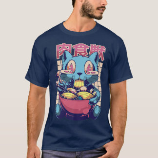 Camiseta Sopa de fideos de gatos de Ramen - Anime japonés d