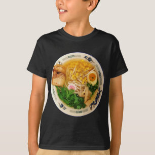 Camiseta Sopa de fideos de los Ramen del cerdo