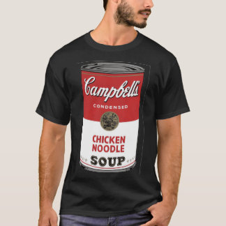 Camiseta Sopa de fideos de pollo de campanas de época sobre