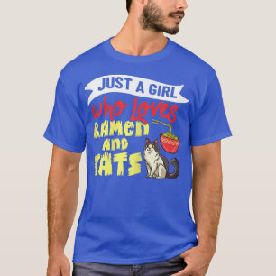 Camiseta Sopa de fideos de pollo de Tazón de Gato de Ramen