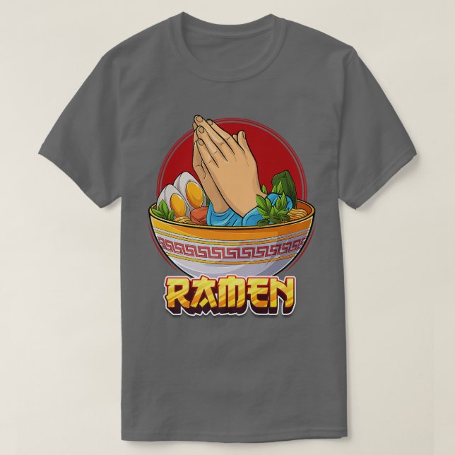 Camiseta Sopa de fideos de Ramen Creyente cristiana del pla (Diseño del anverso)