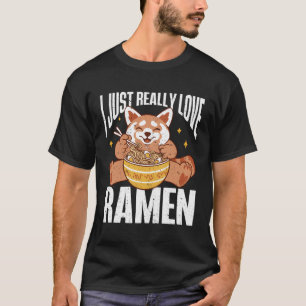 Camiseta Sopa de fideos japonesa Ramen Anime que realmente