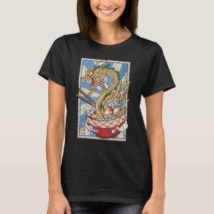 Camiseta Sopa de fideos japonesa Ramen Dragon