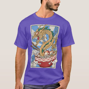 Camiseta Sopa de fideos japonesa Ramen Dragon