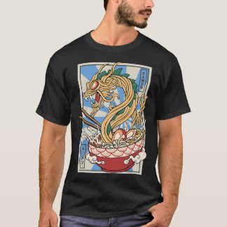 Camiseta Sopa de fideos japoneses Ramen Dragon