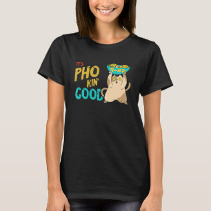 Camiseta Sopa de fideos Pho de buen gato Sopa asiática de P