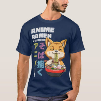 Camiseta Sopa de fideos Ramen Fox Otaku 1557