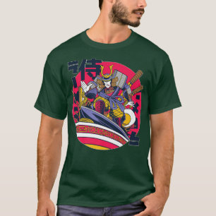 Camiseta Sopa de fideos Samurai-Ramen japonesa