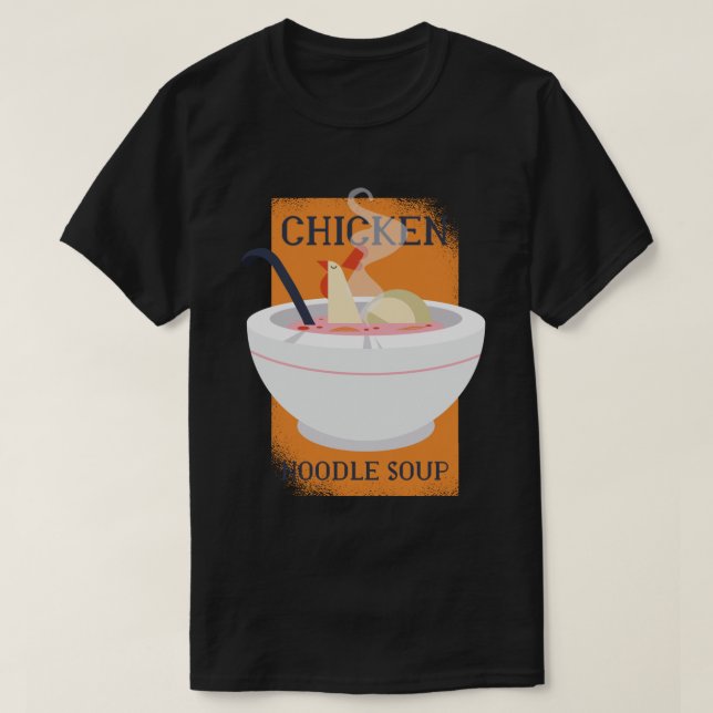 CAMISETA SOPA DE NOODLE DE CHICKEN (Diseño del anverso)