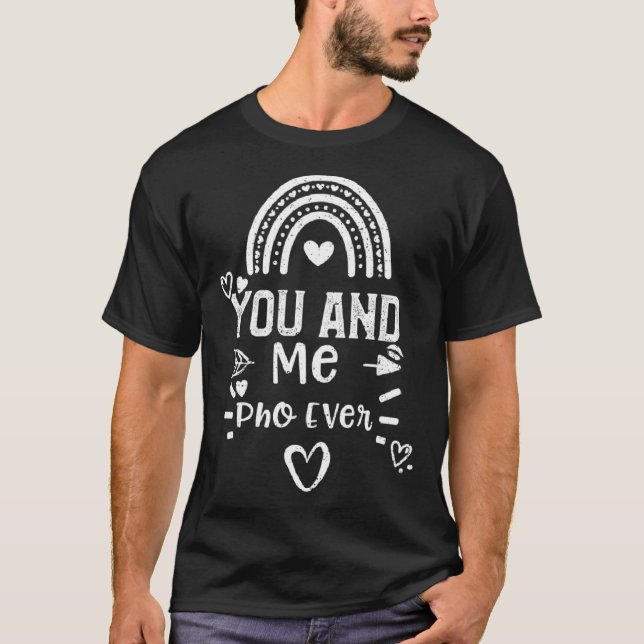 Camiseta Sopa de Pho Tú y yo Fo Día de San Valentín (Anverso)