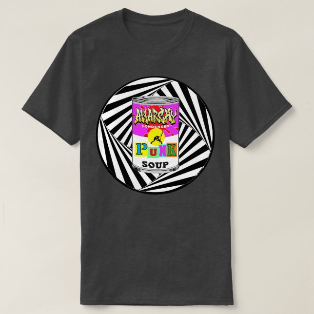 Camiseta sopa de punk op Art (Diseño del anverso)