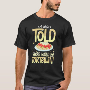 Camiseta Sopa de tortellini Salsa de queso pasta de pollo P