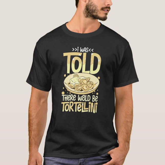 Camiseta Sopa de tortellini Salsa de queso pasta de pollo P (Anverso)