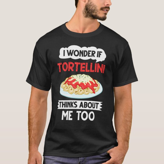 Camiseta Sopa de tortellini Salsa de queso pasta de pollo P (Anverso)