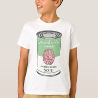 Sopa del cerebro humano del zombi