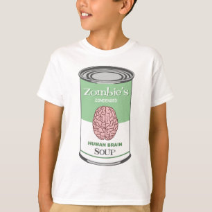 Camiseta Sopa del cerebro humano del zombi