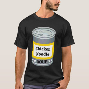 Camiseta Sopa Enlatada De Pollo Con Fideos Diversión Disfra